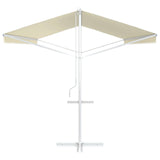 Free Standing Awning 600x300 cm Cream - 45-Degree Angle
