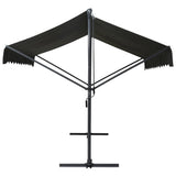 Free Standing Awning 300x300 cm Anthracite - Side View