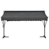 Free Standing Awning 400x300 cm Anthracite - Side View