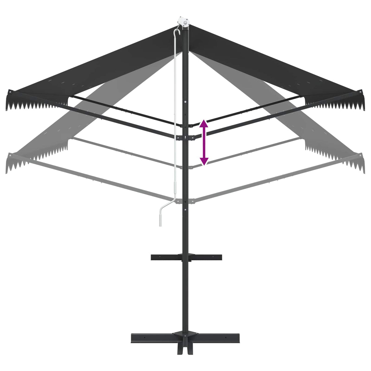 Free Standing Awning 400x300 cm Anthracite