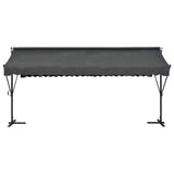 Free Standing Awning 500x300 cm Anthracite - Side View