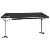 Free Standing Awning 500x300 cm Anthracite - Rear View
