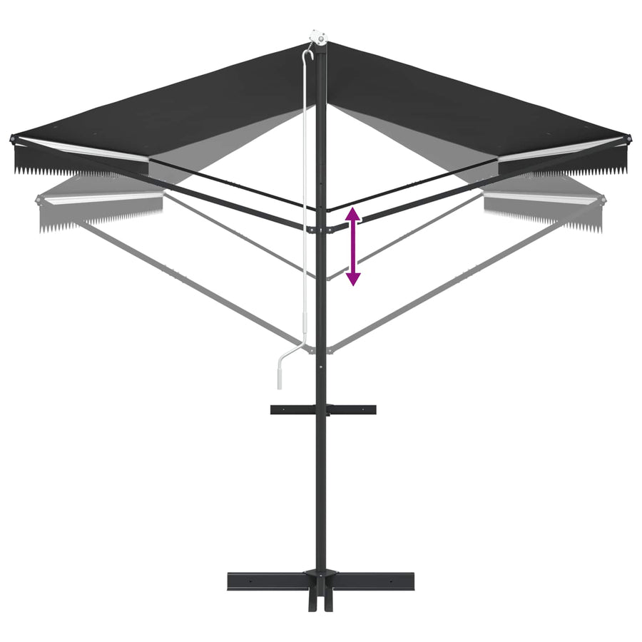 Free Standing Awning 600x300 cm Anthracite