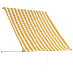 Retractable Awning 100x150 cm Yellow and White