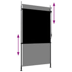 Outdoor Roller Blind 120x270 cm Anthracite