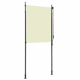 Outdoor Roller Blind 100x270 cm Cream - Top-Down View