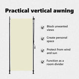 Outdoor Roller Blind 100x270 cm Cream - Extra Image