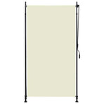 Outdoor Roller Blind 120x270 cm Cream
