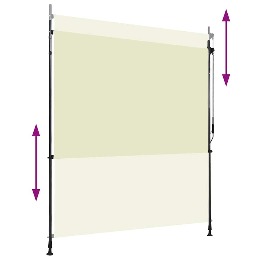Outdoor Roller Blind 200x270 cm Cream