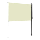 Outdoor Roller Blind 200x270 cm Cream - Top-Down View