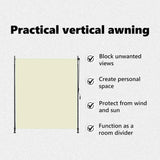 Outdoor Roller Blind 200x270 cm Cream - Extra Image