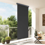 Outdoor Roller Blind 120x250 cm Anthracite