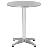 Garden Table Silver 60x70 cm Aluminium