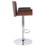 Bar Stool Grey Fabric - Side View