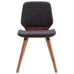 Dining Chairs 2 pcs Grey Fabric