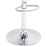 Bar Stool Black Faux Leather - Rear View