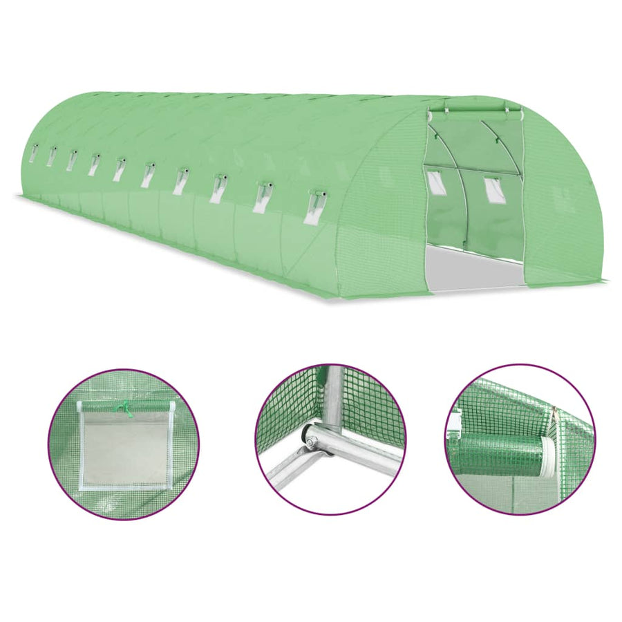 Greenhouse 45 m? 15x3x2 m
