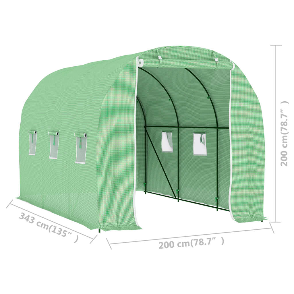 Greenhouse 6.86 m? 3.43x2x2 m
