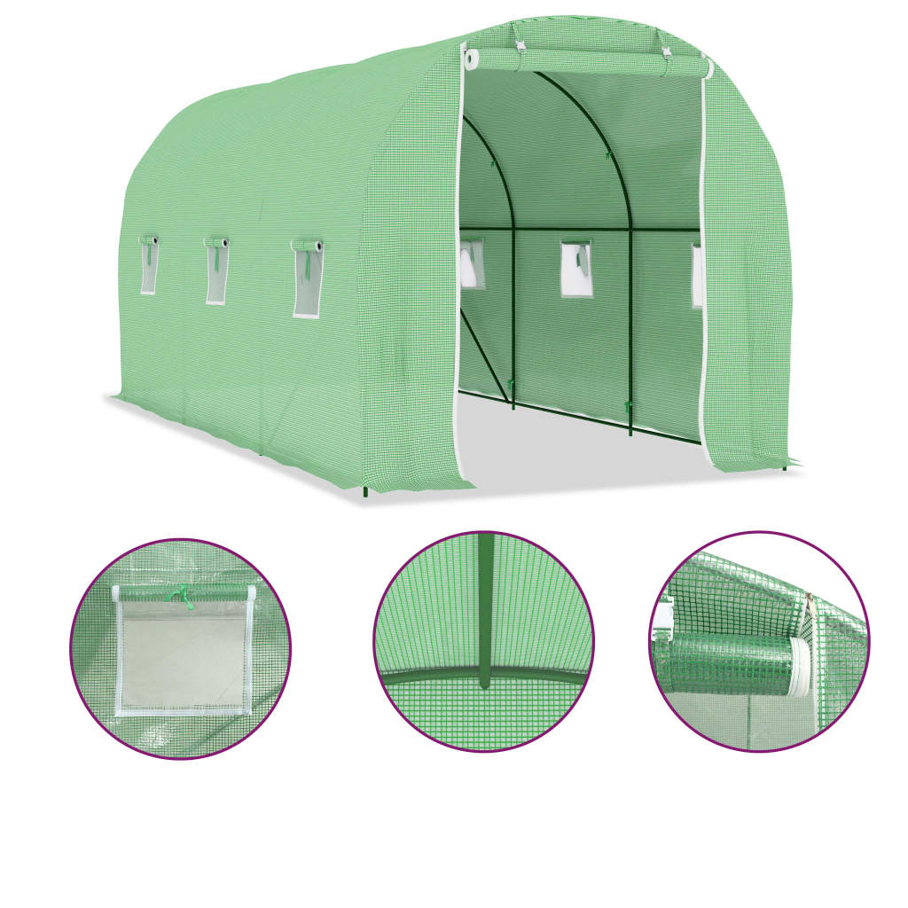 Greenhouse 9 m? 4.5x2x2 m