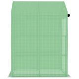 Greenhouse with Shelves Steel 143x143x195 cm - 45-Degree Angle