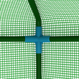 Greenhouse with Shelves Steel 143x143x195 cm