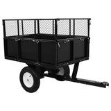 Tipping Trailer for Lawn Mower 300 kg Load - Front View