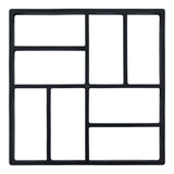 Pavement Moulds 2 pcs 40x40x4 cm Plastic - Top-Down View
