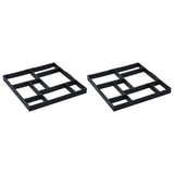 Pavement Moulds 2 pcs 50.4x50.4x4.3 cm Plastic