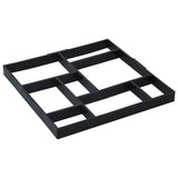 Pavement Moulds 2 pcs 50.4x50.4x4.3 cm Plastic - Front View
