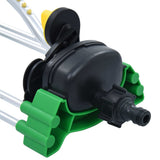 Oscillating Sprinkler with 18 Jets - Top-Down View