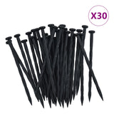 Flexible Lawn Edging with 30 Pegs 10 m 5 cm - 45-Degree Angle