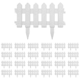 Lawn Edgings 25 pcs White 10 m PP