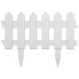 Lawn Edgings 25 pcs White 10 m PP - Side View