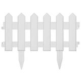 Lawn Edgings 25 pcs White 10 m PP
