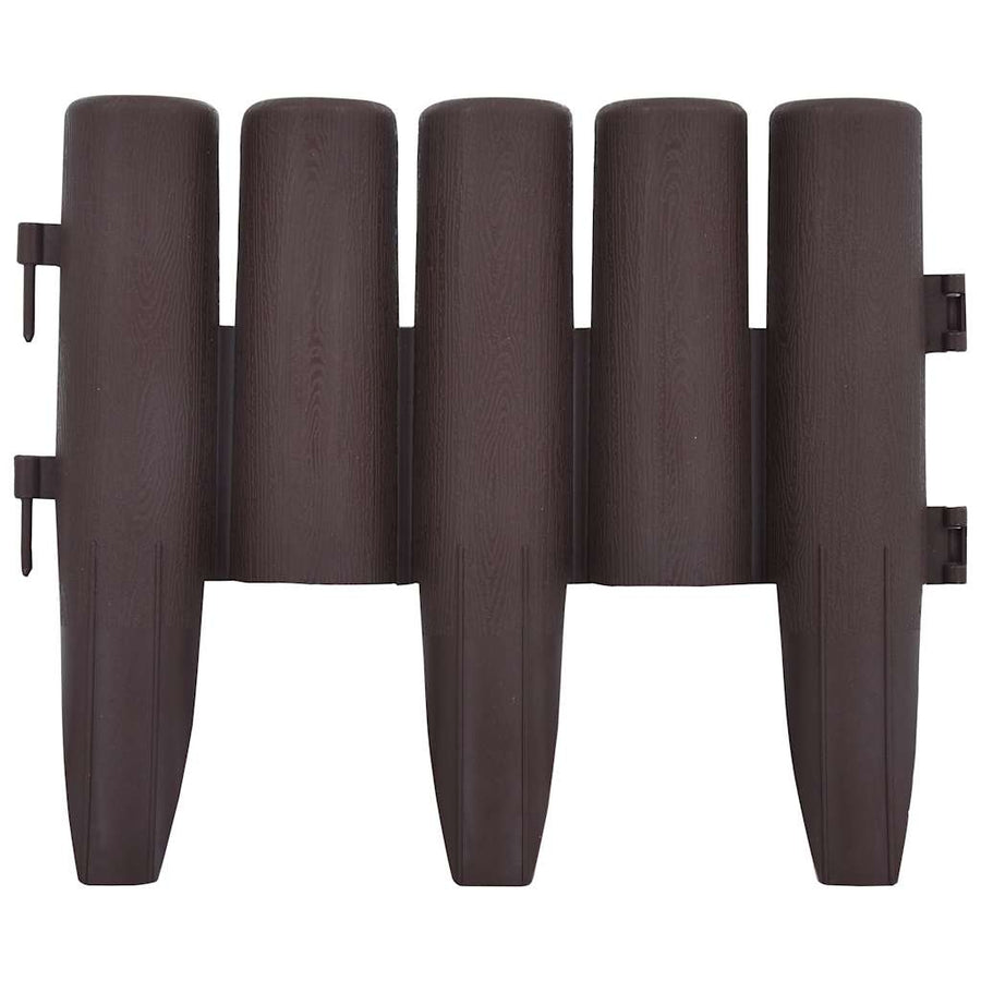 Lawn Edgings 36 pcs Brown 10 m PP