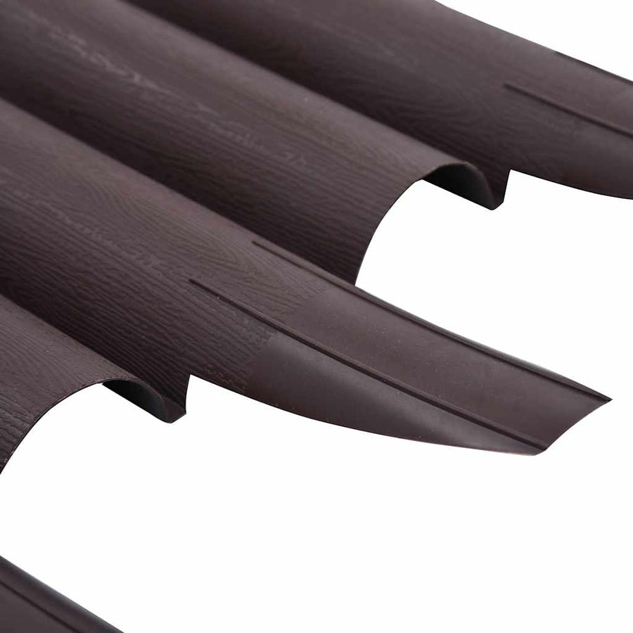 Lawn Edgings 36 pcs Brown 10 m PP