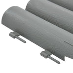 Lawn Edgings 36 pcs Grey 10 m PP