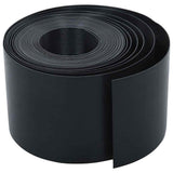 Garden Edging Black 10 m 15 cm PE - Front View