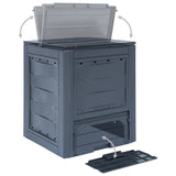 Garden Composters 3 pcs Grey 60x60x73 cm 780 L - Top-Down View
