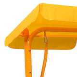 Kids Swing Bench Yellow 115x75x110 cm Fabric - Rear View