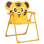 3 Piece Kids'Garden Bistro Set with Parasol Yellow