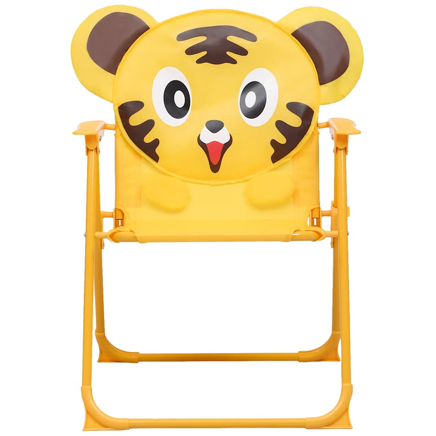 3 Piece Kids'Garden Bistro Set with Parasol Yellow