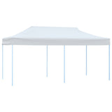 Folding Pop-up Partytent with Sidewalls 3x6 m Steel White