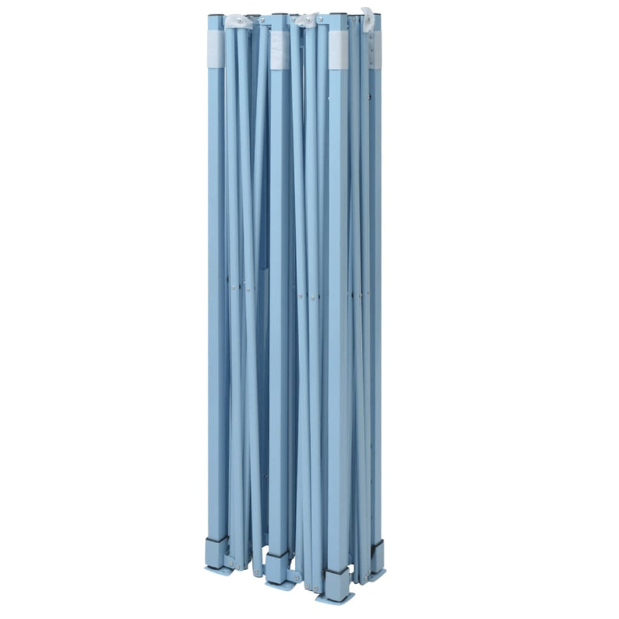 Professional Folding Party Tent with 4 Sidewalls 3x6 m Blue