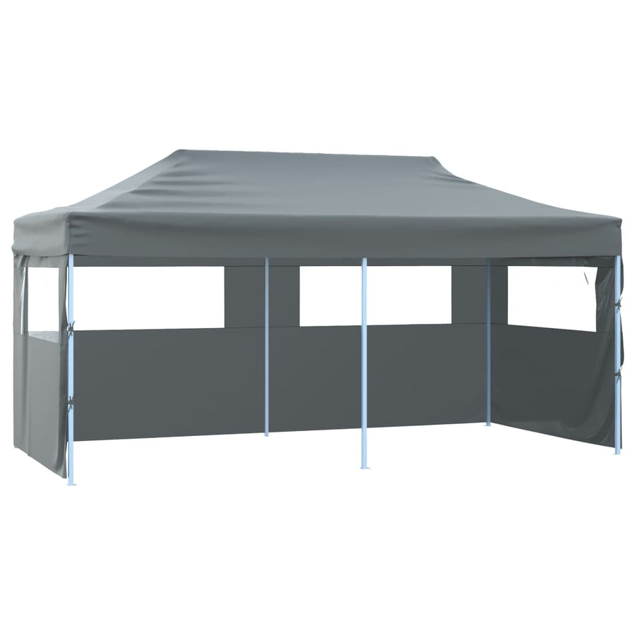 Professional Folding Party Tent 4 Sidewalls 3x6 m Anthracite