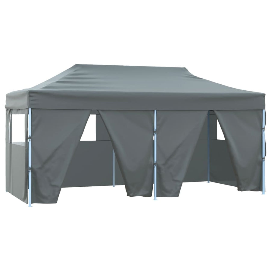 Professional Folding Party Tent 4 Sidewalls 3x6 m Anthracite