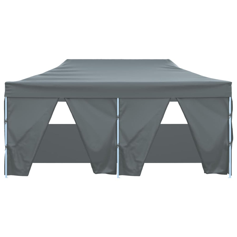 Professional Folding Party Tent 4 Sidewalls 3x6 m Anthracite