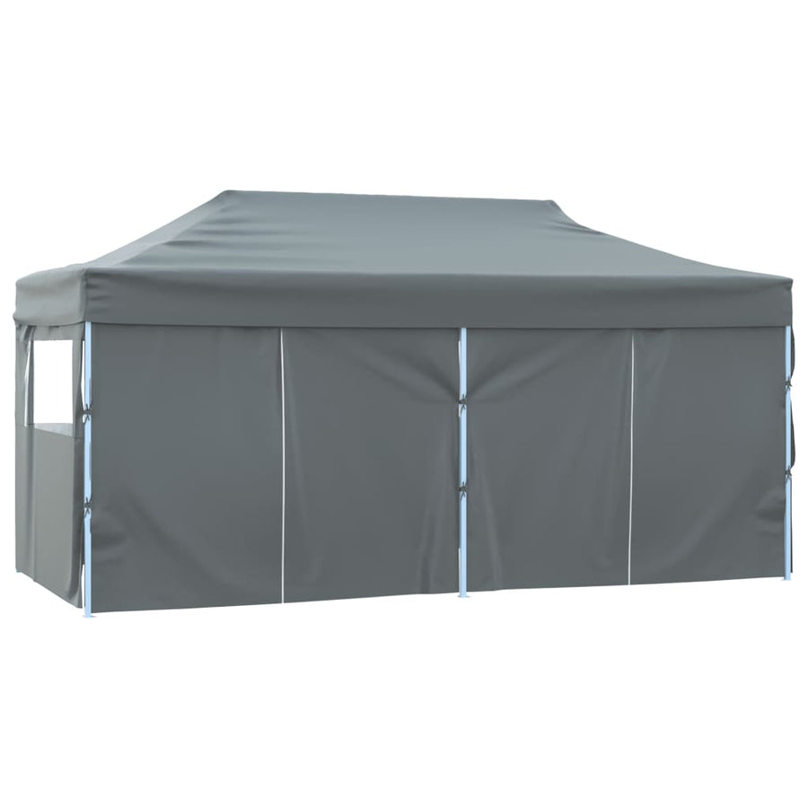 Professional Folding Party Tent 4 Sidewalls 3x6 m Anthracite