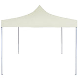 Professional Folding Party Tent 2x2 m Steel Cream - Front View