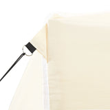 Professional Folding Party Tent with 4 Sidewalls 2x2 m Steel Cream